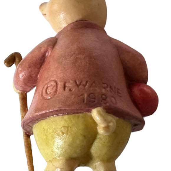 Vintage 1980 Italian Carved Anri Beatrix Potter Pigling Bland Ornament - Picture 13 of 14